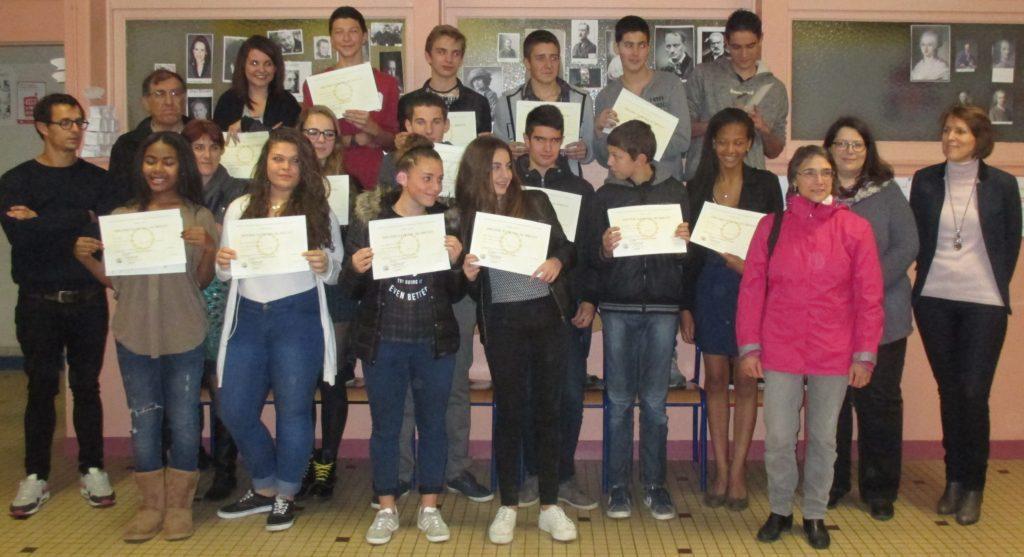 remise diplômes brevet 2015